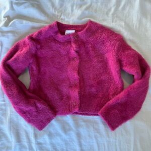 Hanna Andersson Cropped Feather Cardigan